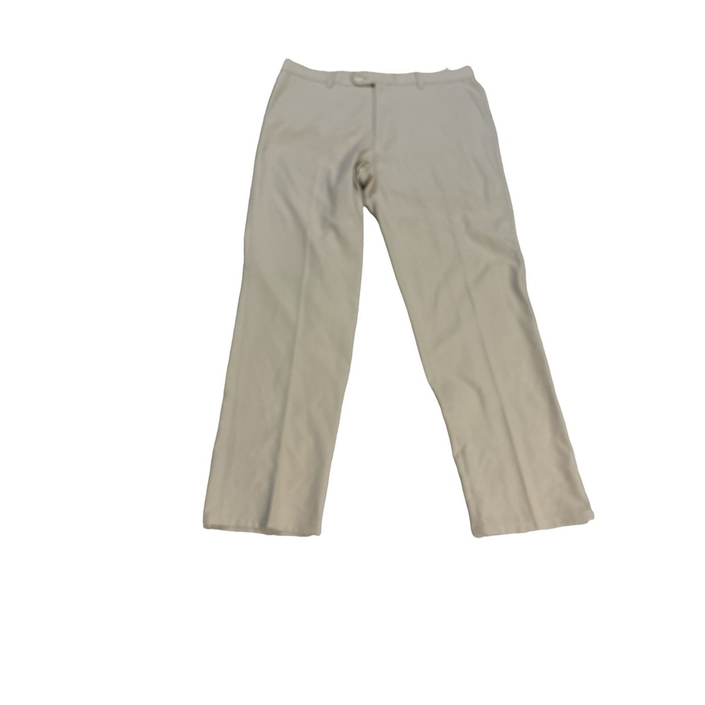 Peter Millar Crown Sport Mens Performance Golf Pants Khaki Tan 36x31 Flat‎ Front